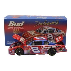 NIB Vintage Diecast Racing Car Dale Earnhardt Jr. Bud US Olympic Team Model Car